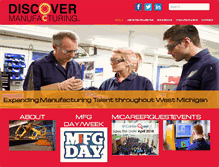 Tablet Screenshot of discover-manufacturing.com
